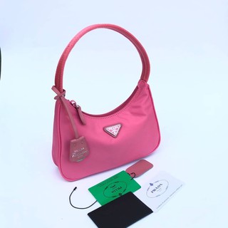 Prada hobo reedition2005 สีชมพู