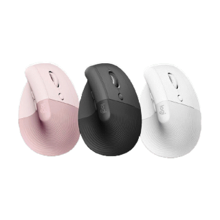 Logitech Lift Vertical Ergonomic Wireless Mouse (เมาส์ไร้สายเสียงเงียบเชื่อมต่อบลูทูธ ใช้ได้ทั้ง MAC และ Window)