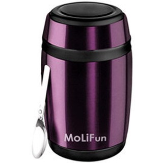 MoLiFun กระติกอาหารสแตนเลสสูญญากาศ เก็บความร้อน/เย็น 550ml - สีม่วง