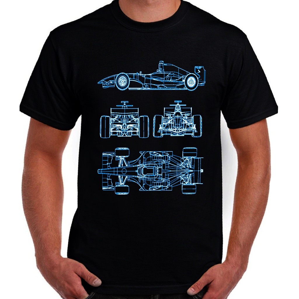 เสื้อยืด-พิมพ์ลายกราฟฟิค-unseix-autotee-f1-racing-car-diy