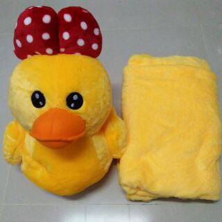 ‼️พร้อมส่ง‼️ตุ๊กตาเป็ดผ้าห่ม