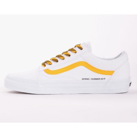 Coutie vans co branded logo stripe old skool white cordon low top canvas  shoes skateboarding shoes | Shopee Thailand