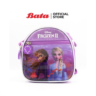 ภาพขนาดย่อของสินค้าBata CHILDREN BAGS กระเป๋าสะพาย เด็กผู้หญิง พาดลำตัว ลาย FROZEN สีม่วง รหัส 9929477