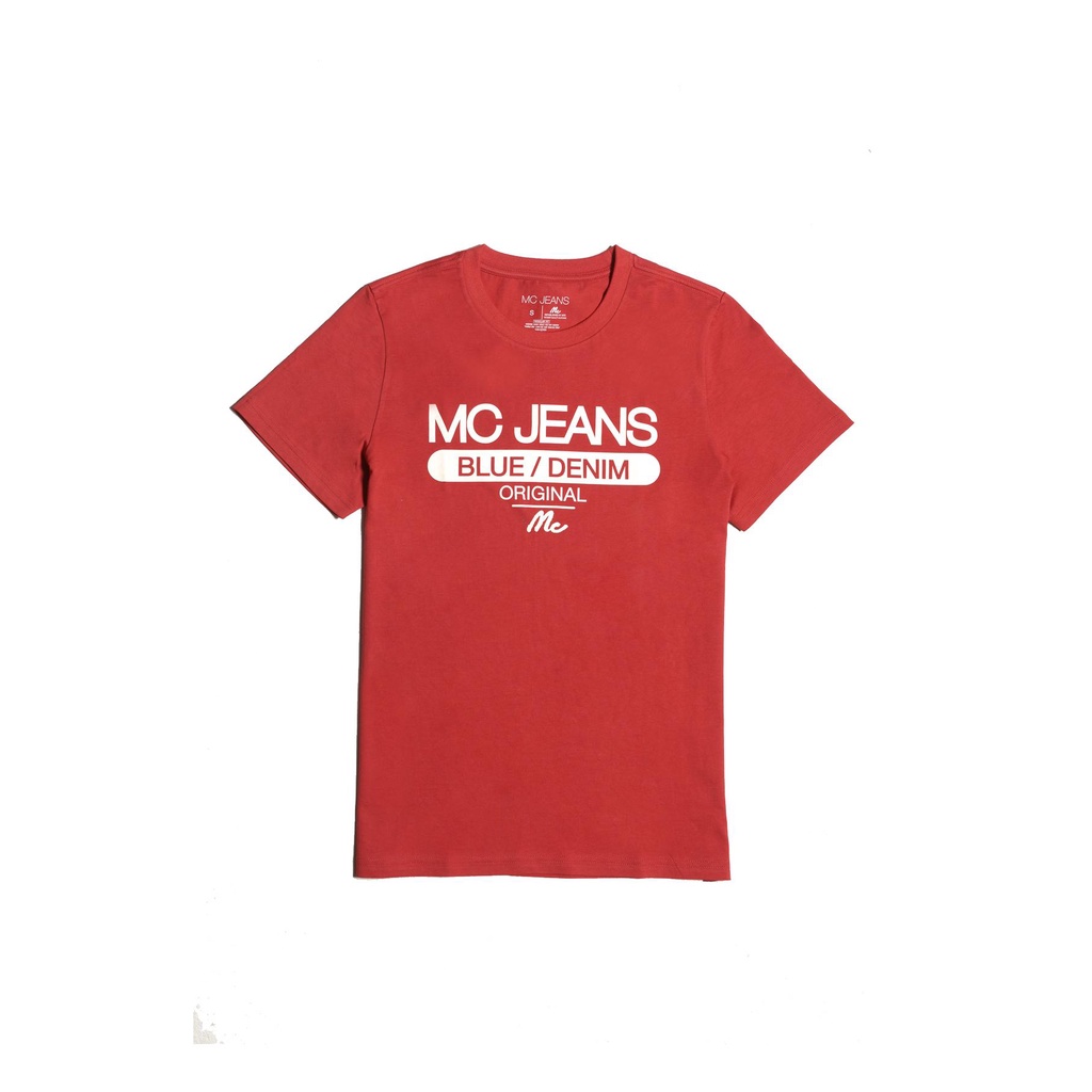 mc-jeans-เสื้อยืดผู้ชาย-แขนสั้น-mtsz181-สีแดง