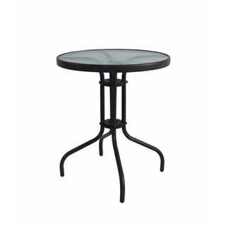 💯SUMMER SET โต๊ะเหล็กกลม ขนาด60x60x70 ซม. สีเทาเข้ม , สีขาว