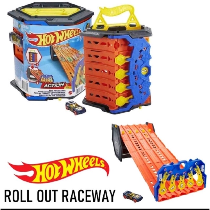 Hotwheels Roll out Raceway (ราง4เลน) | Shopee Thailand