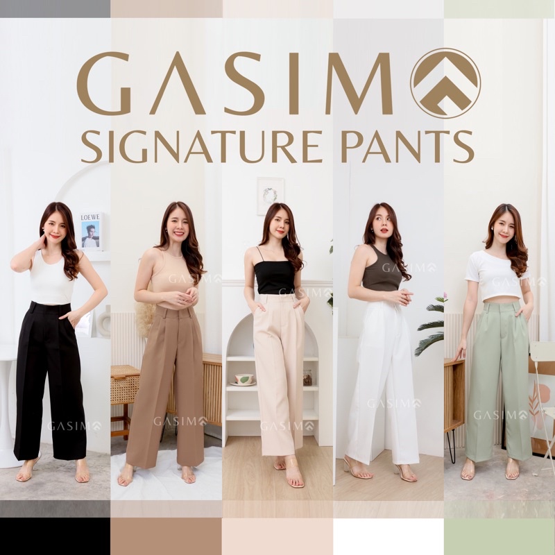 ภาพหน้าปกสินค้าGASIMO Signature Pants    ลดเพิ่ม10% เมื่อช้อปครบ 500.-