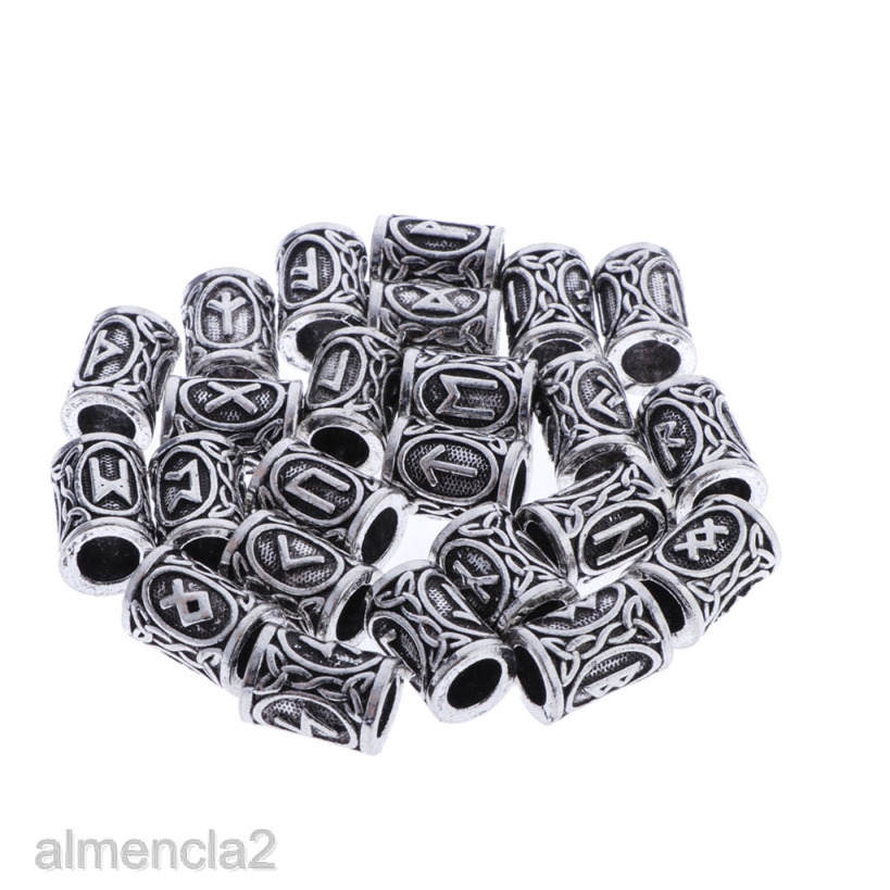 almencla2-24pcs-viking-rune-pendant-charm-bead-nordic-bracelet-pendant-necklace-beard