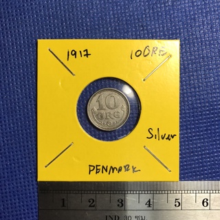 Special Lot No.60027 เหรียญเงิน ปี1917 เดนมาร์ก 10 ORE เหรียญสะสม เหรียญต่างประเทศ เหรียญเก่า หายาก ราคาถูก