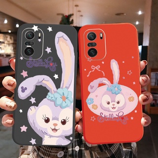 เคสโทรศัพท์มือถือ ขอบสี่เหลี่ยม ลายกระต่ายบัลเล่ต์ สําหรับ Xiaomi Redmi Note 10 Pro 9S 9A POCO X3 NFC M3 Pro 5G