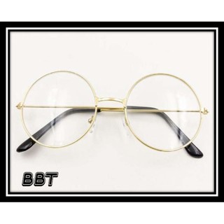 BBT Korea Design แว่นตากรองแสง กรอบสีทอง แว่นกรองแสง ทรงกลม งานพรีเมี่ยม (กรองแสงคอม กรองแสงมือถือ ถนอมสายตา) 902G