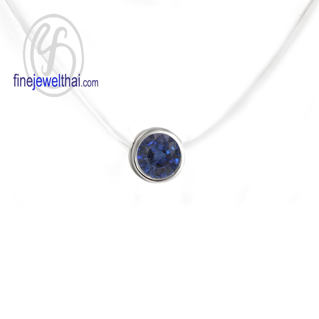 finejewelthai-จี้ไพลิน-ไพลิน-จี้พลอย-พลอยประจำเดือนเกิด-blue-sapphire-silver-pendant-birthstone-p1085bl00-ราคาต่อชิ้น