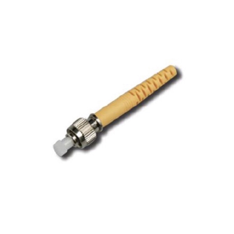 link-uf-0008sm-fc-singlemode-zirconia-fiber-optic-connector-boot-yellow-0-9-mm-3-0-mm-diameter-cabel