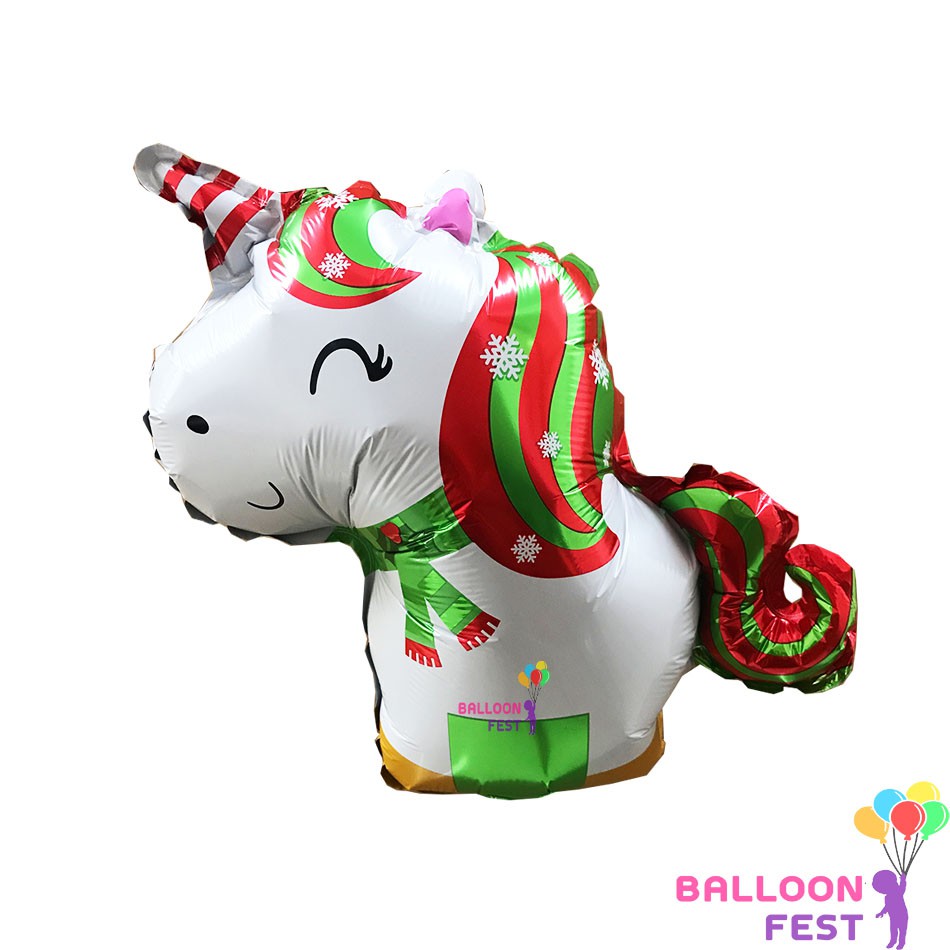 balloon-fest-ลูกโป่งฟอยล์-ยูนิคอร์นคริสมาสมินิ-30x30-ซม