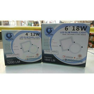 IWACHI ดาวไลท์LED 4" 12W และ 6" 18W แสงสีขาว หน้ากลม