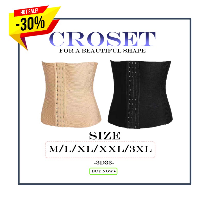 ลดล้างสต๊อก-corsetแผ่นรัดหน้าท้อง-กระชับมากกว่าเดิม-เก็บหน้าท้อง-เนื้อผ้าใส่สบาย-ไม่ม้วนพับไซส์s-3xl-สีครีม-รุ่น3d33