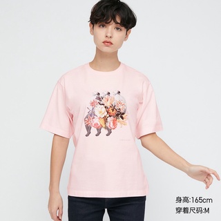 Uniqlo เสื้อยืดแขนสั้น พิมพ์ลายมังงะ Demon Slayer Series สําหรับผู้ชาย และผู้หญิง