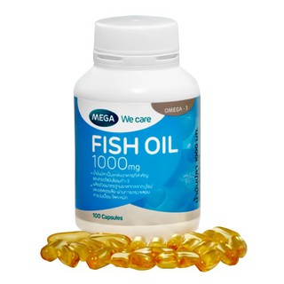 Mega we care fish oil 1000Mg. บำรุงหัวใจ บำรุงสมอง ลดระดับไขมันในเลือด