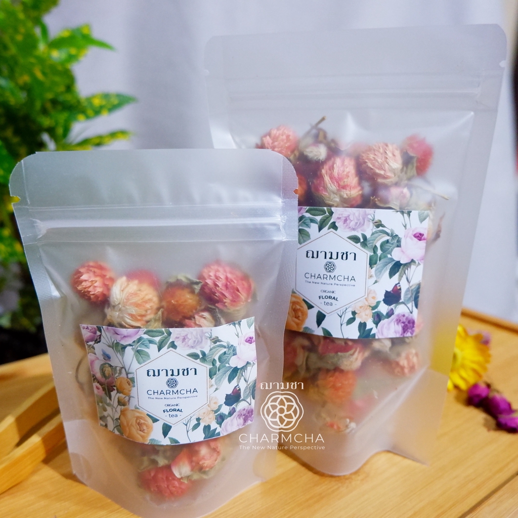 ชาดอกบานไม่รู้โรยแดง ( Globe Amaranth red Tea ) By Charmcha ฌามชา ...