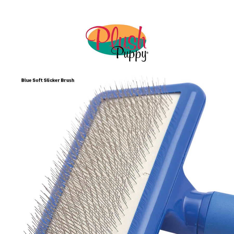 plush-puppy-แปรงสลิกเกอร์สำหรับสัตว์เลี้ยง-สีน้ำเงิน-slicker-brush-soft-blue