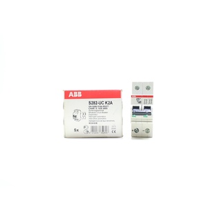 S282-UC K2A ABB MCB DC เซอร์กิตเบรกเกอร์DC ABB รุ่น S 282 UC K 2A GHS2820164R0277 S282UC K2A S280UC-K, 500 VDC