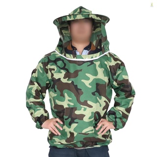 Flt เสื้อแจ็กเก็ต ลายพราง มีซิป เหมาะกับใส่เลี้ยงผึ้ง สําหรับผู้ชาย และผู้หญิง