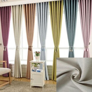 Curtain design ผ้าม่านประตู ผ้าม่านหน้าต่าง กันแสงได้ 80-90%เนื้อผ้าด้าน มีให้เลือกหลายขนาด TK15