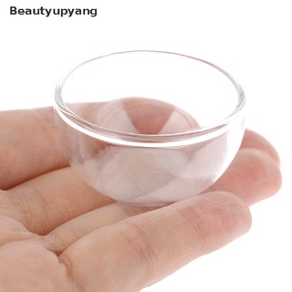 [Beautyupyang] จานซุปแก้วจําลอง ขนาดเล็ก อุปกรณ์เสริม สําหรับตกแต่งบ้านตุ๊กตา 1/12