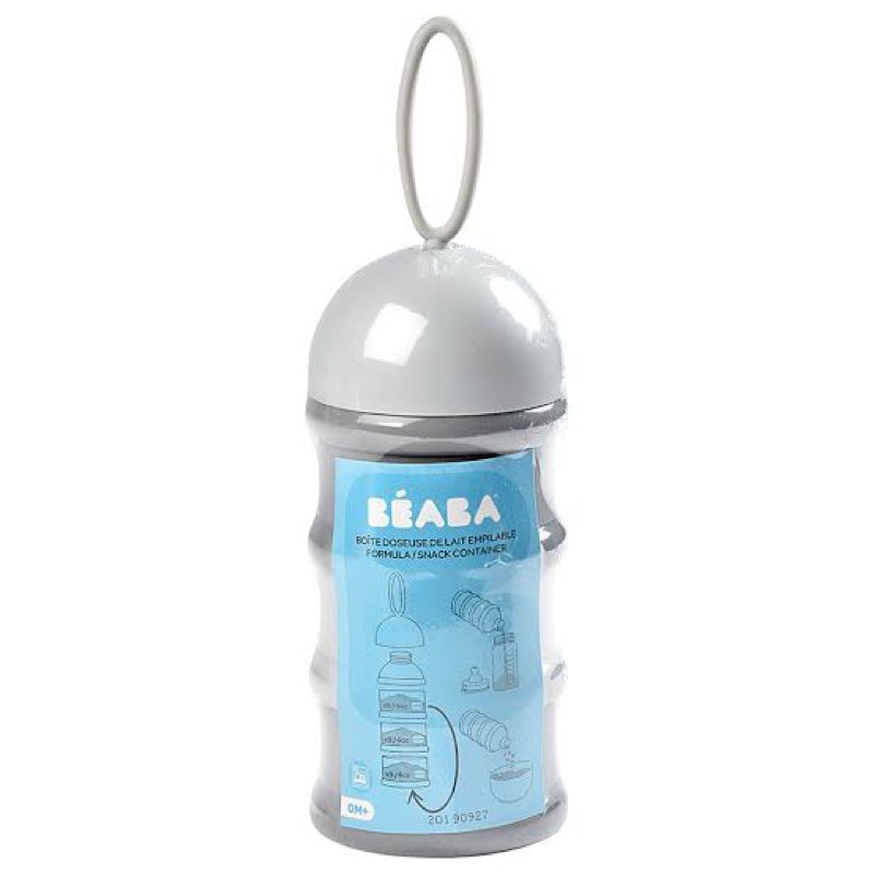 beaba-กระปุกใส่นมผงและอาหารว่าง-stacked-formula-milk-container-grey