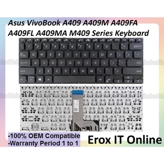 คีย์บอร์ดแล็ปท็อป สําหรับ Asus VivoBook A409 A409F A409U A409M A409FA A409FL A409UA A409UJ M409 M409B Series