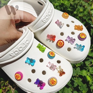 🔥DIY ที่ติดรองเท้า crocs สไตล์น่ารัก ตัวการ์ตูนติดรองเท้า ตกแต่งสวยงาม รูปแบบการ์ตูน ตัวติดรองเท้าหัวโต