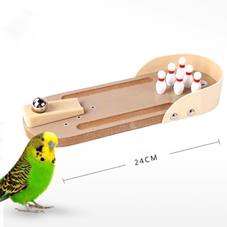 TOY  Mini Bowling |Parrot Toy - เกมมินิโบว์ลิ่ง ของเล่นเสริมทักษะนกแก้ว