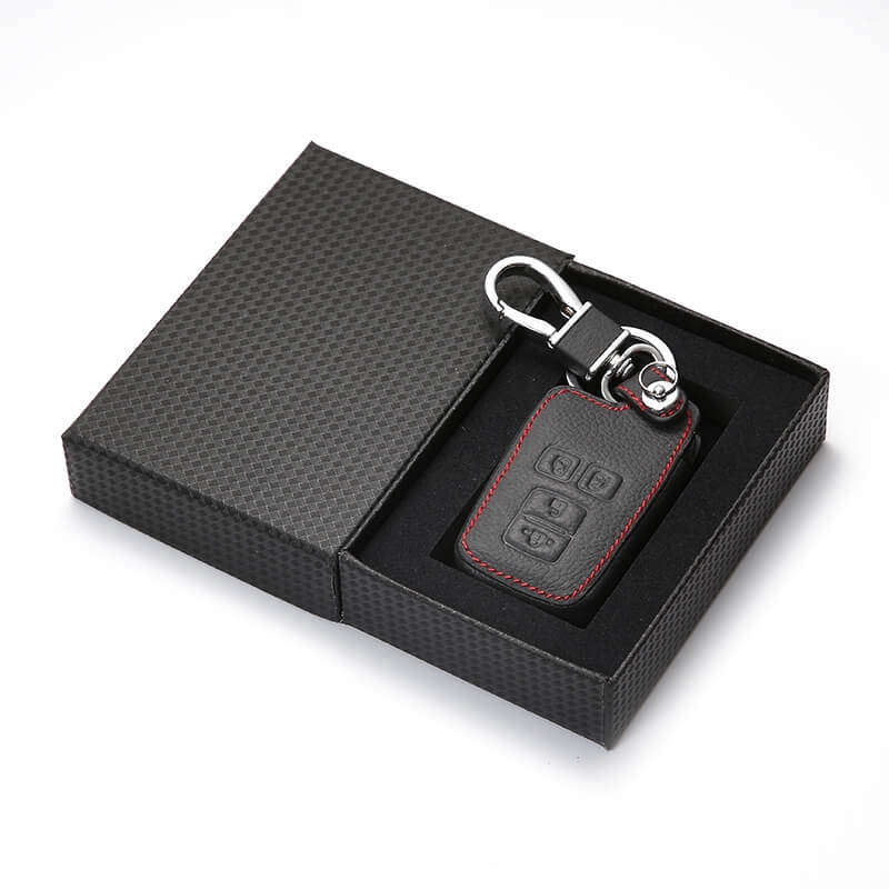 พวงกุญแจรถยนต์-ซองกุญแจรถยนต์-ปลอกกุญแจรถยนต์-แต่งรถ-โตโยต้า-toyota-sienta-วัสดุหนังแท้-โลโก้เหล็ก-ตรงรุ่น-lz-05