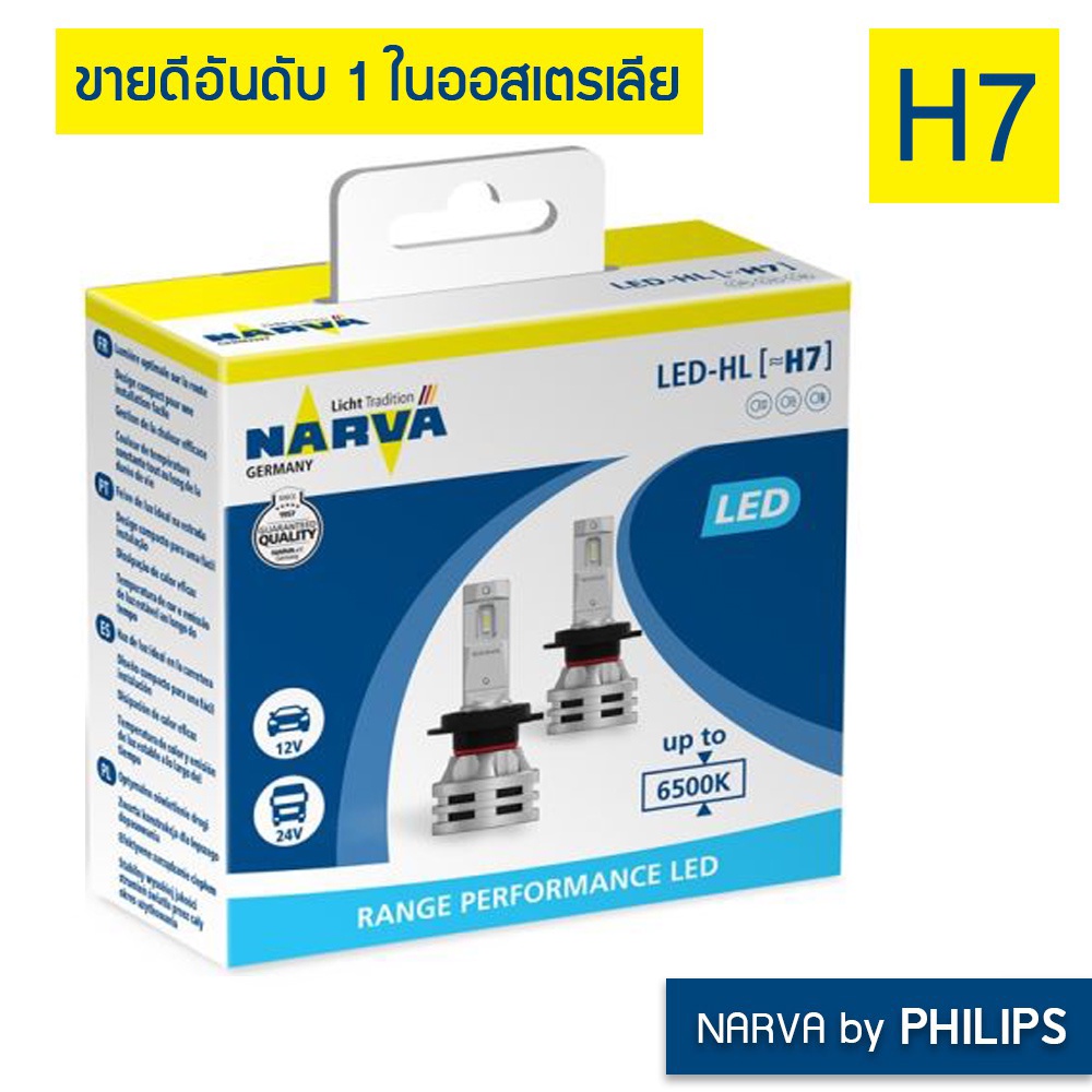 หลอดไฟหน้ารถ-narva-by-philips-led-6500k-h4-h7-h11-ถูกสุดๆและแท้ที่สุด