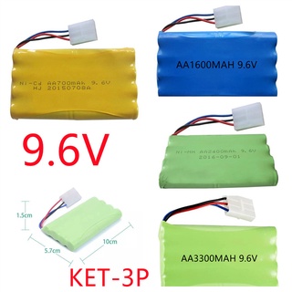 แบตเตอรี่ แบตเตอรี่รถบังคับ9.6V  3สาย3ขั้ว KET-3P