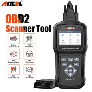 สินค้า ANCEL AD610 PLUS  สแกนเนอร์ srs abs obd 2 เครื่องมือวิเคราะห์ The upgrade version of AD610 Elite