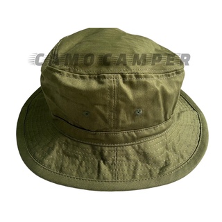 หมวกทหาร หมวกวินเทจ Vintage  HAT HBT GREEN ARMY