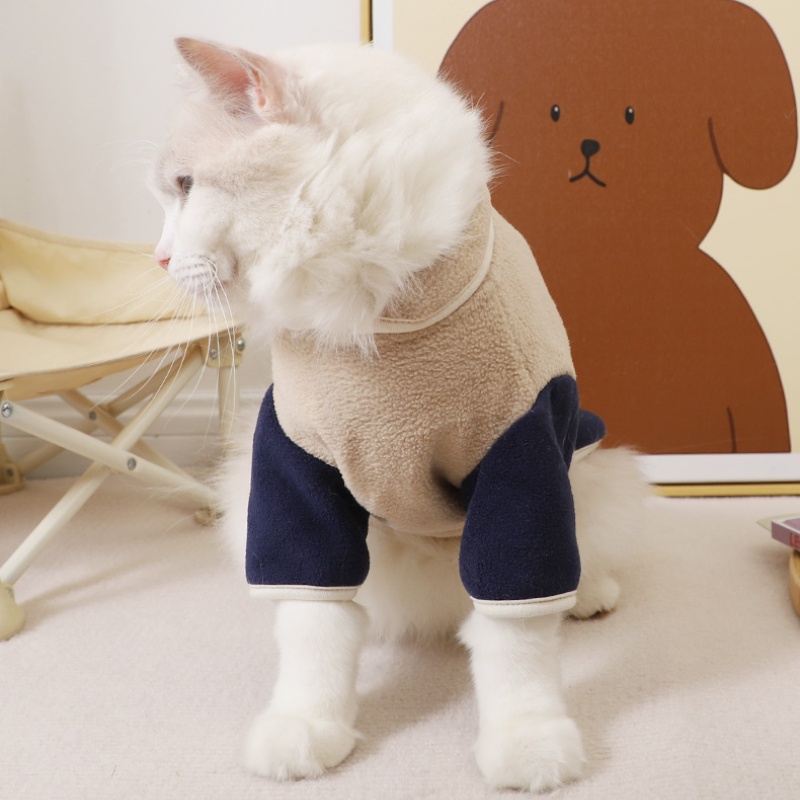 เสื้อกันหนาว-ผ้าฟลีซ-แบบสั้น-สองขา-ให้ความอบอุ่น-เหมาะกับฤดูใบไม้ร่วง-และฤดูหนาว-สําหรับสัตว์เลี้ยง-สุนัข-แมว