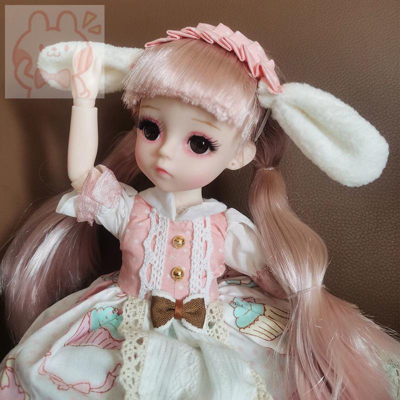 แต่งตัวตุ๊กตาบาร์บี้bjd-princess-lolita-ตุ๊กตาบาร์บี้-30-cm-5d-ขนตาจำลองของเล่นเด็กสาว-model