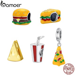 สินค้า Bamoer ลูกปัดชุดอาหารจานด่วน 925 เครื่องประดับแฟชั่นเงินเหมาะสำหรับสร้อยข้อมือ Diy Scc20135