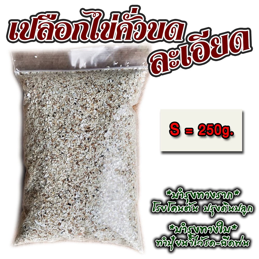 เปลือกไข่คั่วบด-ละเอียด-ไซส์-s-250g-พืชดูซึมสารอาหารได้ง่าย