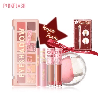 สินค้า Pinkflash ชุดเครื่องสําอาง เฉดสีชมพู สําหรับแต่งหน้า