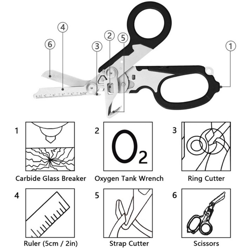 aoto-กรรไกรฉุกเฉิน-พร้อมที่ตัดสายคล้อง-และเบรกเกอร์แก้ว-เครื่องมือเอาตัวรอด-เครื่องมือเอาตัวรอด