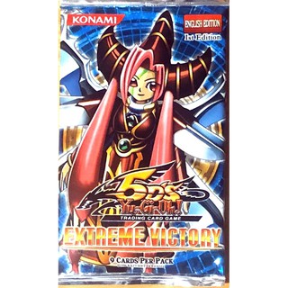YuGiOh 5Ds Extreme Victory 9-Card Booster Pack Sealed English 1st Edition Trade #3  #ยูกิ