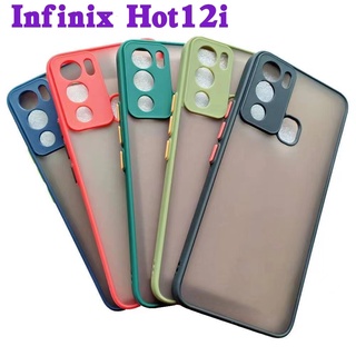 infinix smart7/Hot 20i/Note12Pro 5G/note12/G96เคสขอบนิ่มหลังแข็งขุ่นคลุมกล้องInfinix Hot30/Hot30i/Hot12/Hot12i/Hot12Play