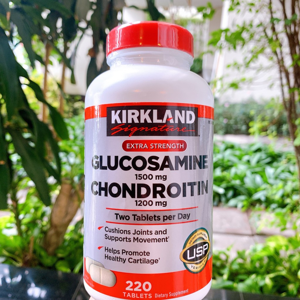 Kirkland Signature Glucosamine & Chondroitin 220 Tablets วิตามินบำรุง