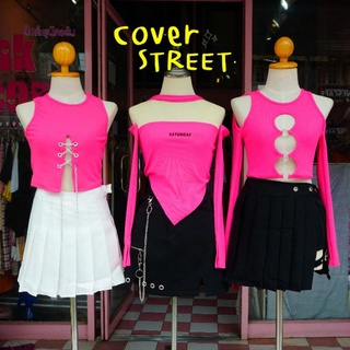 🖤coverstreet💓 ชุดเต้น​ ชุดเต้นโคฟ​ ชุดเต้นcover​ ชุดสตรีท​ ชุดเต้นเกาหลี​ ชุดเต้นสีชมพู ชุดเต้นblackpink