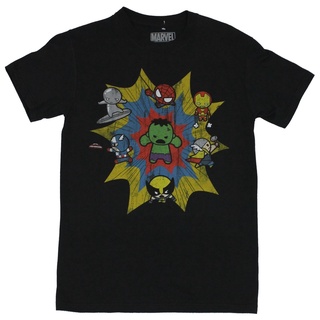 เสื้อยืดโอเวอร์ไซส์ขายดี เสื้อยืดลําลอง แขนสั้น พิมพ์ลายการ์ตูน Marel Comics Cutie spider2man More Heroes Explosion Imag