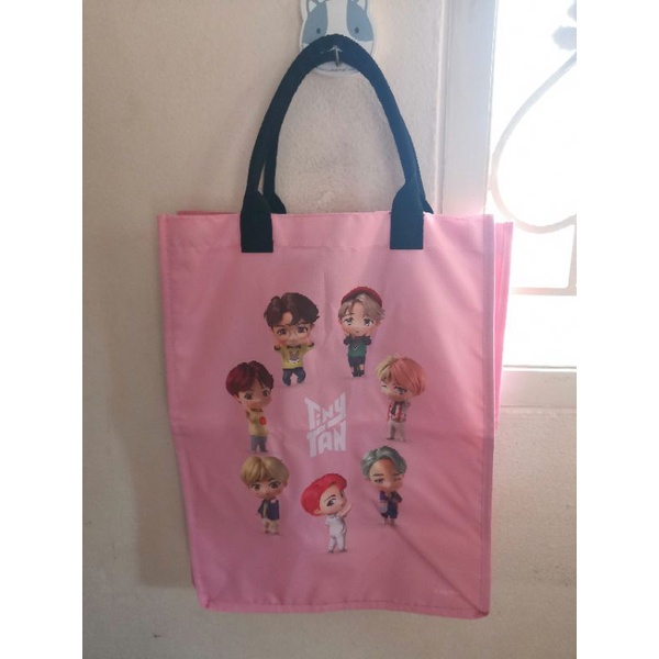 กระเป๋าผ้า กระเป๋าอเนกประสงค์ tinytan x downy ดาวน์นี่ BTS