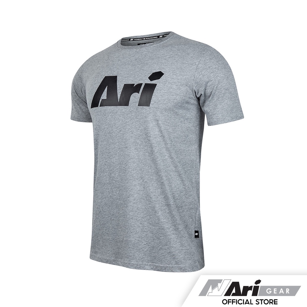 ari-signature-lifestyle-tee-gray-black-เสื้อยืด-อาริ-ซิกเนเจอร์-สีเทา